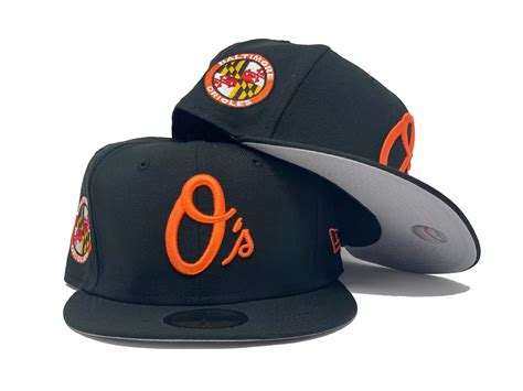 black baltimore orioles o's logo fitted